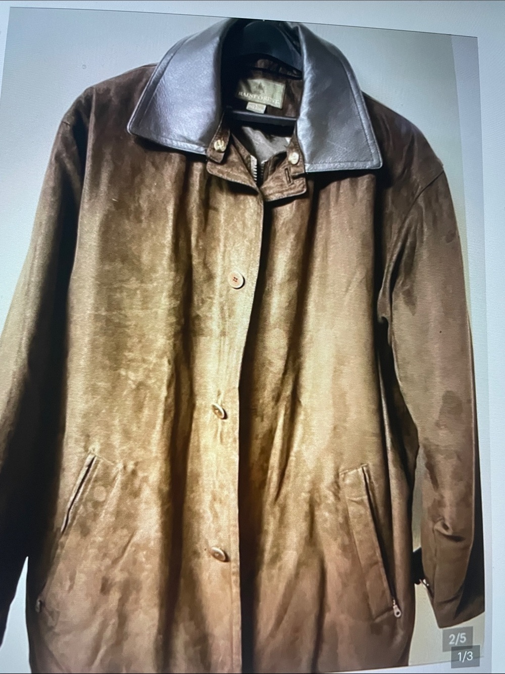 Man’s Rain Forest Suede Coat